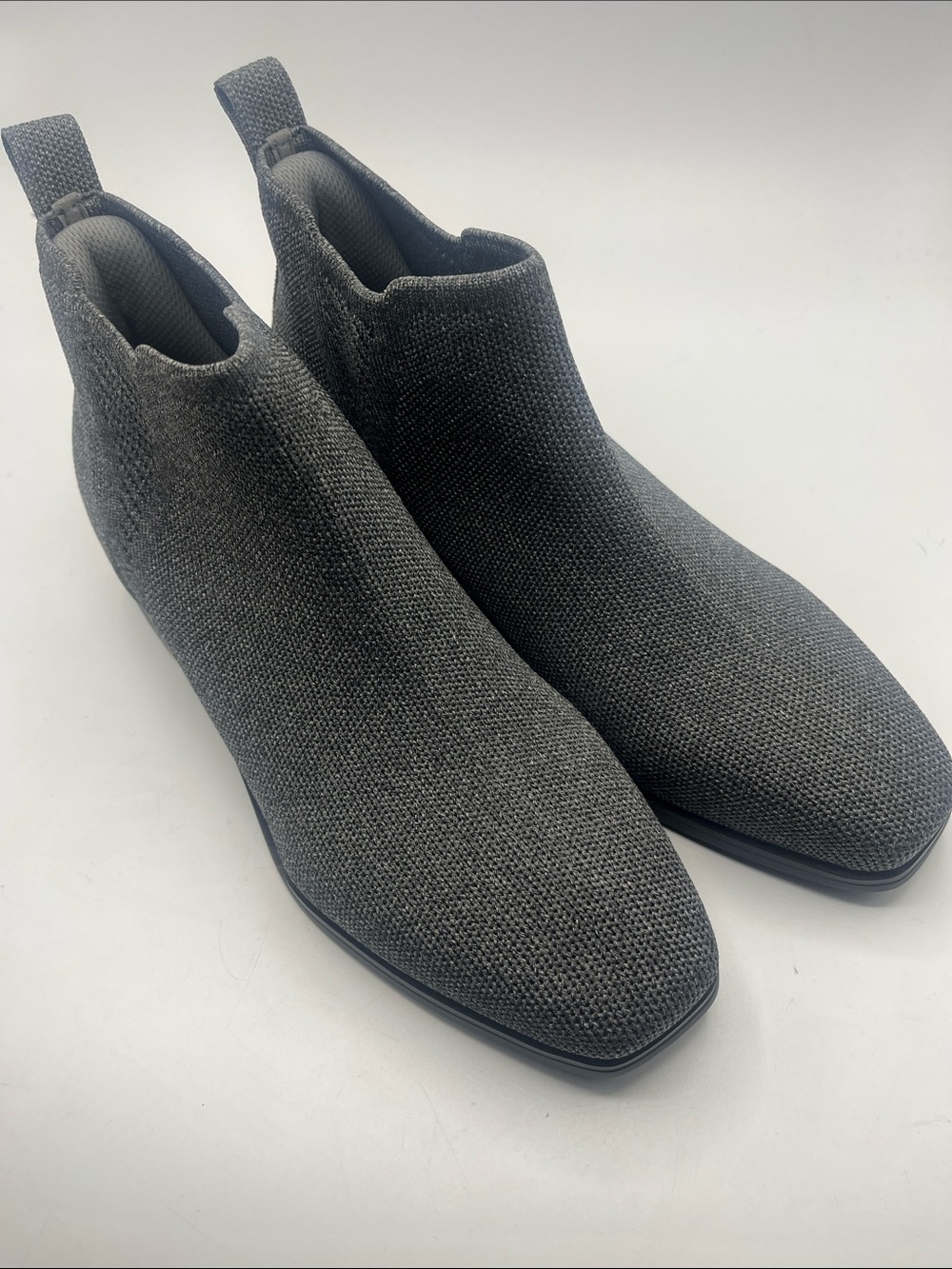 Women's Knit Chelsea Ankle Boots - Gray